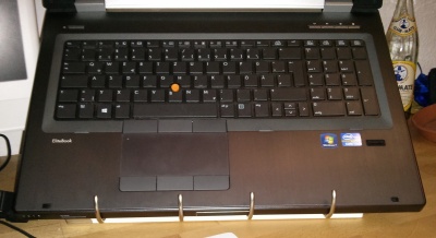 front view with laptop